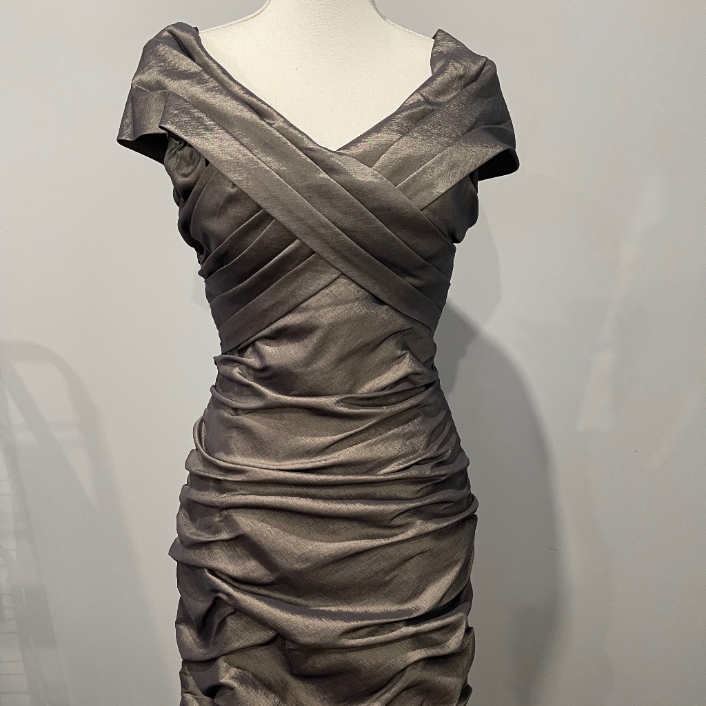 Strapless Bridal Davids Bridal $35 Size 6 Midi
